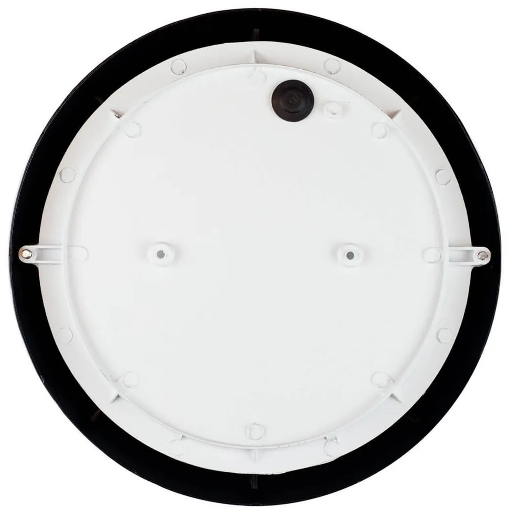 Plafoniera da Esterno E27 Nera IP54 Ø258mm Colore Nero