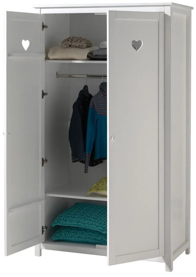 Armadio bianco, altezza 190 cm Amori - Vipack