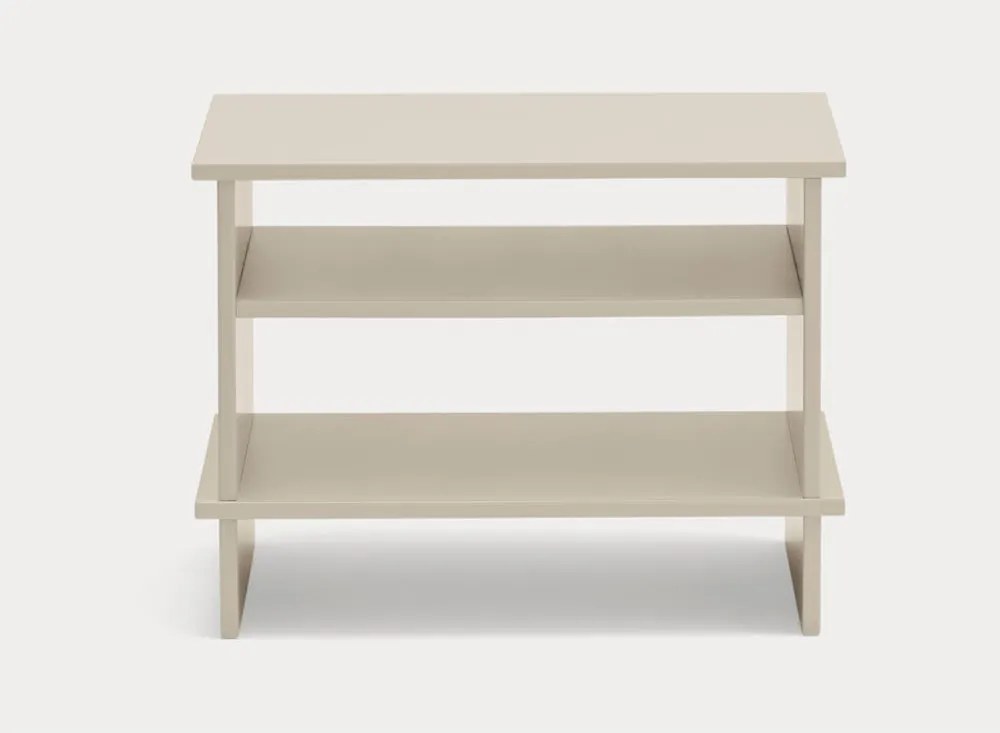 Comodino color crema con ripiani Inari – Teulat