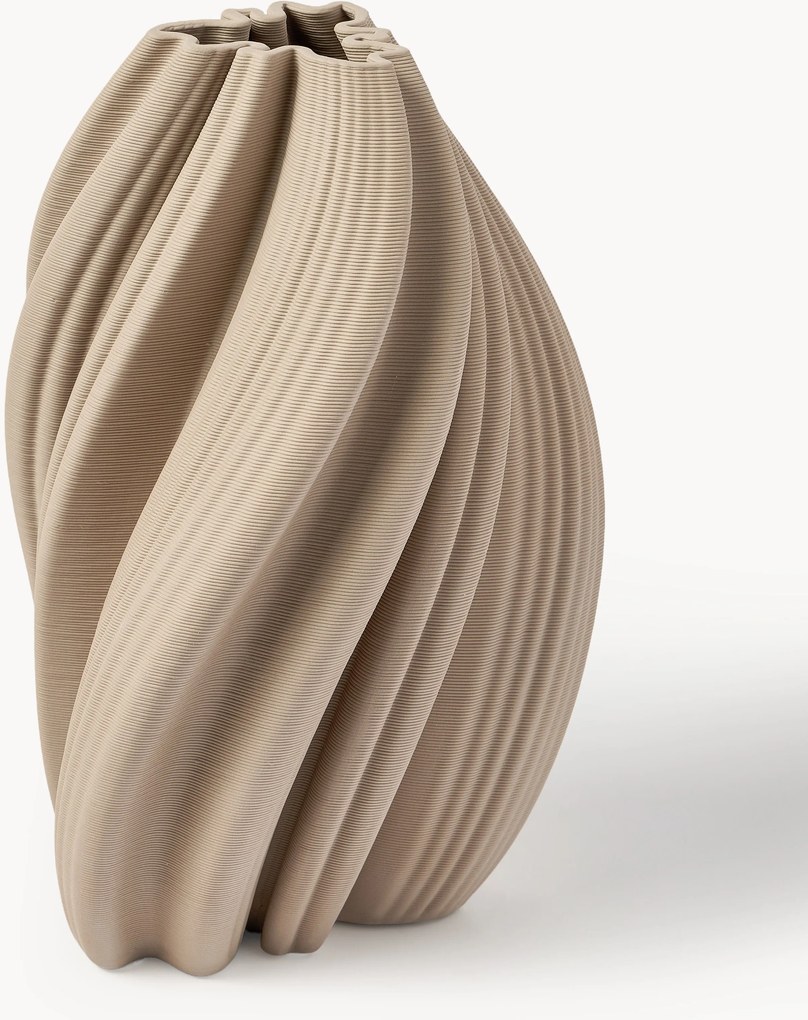 Vaso in porcellana stampato in 3D Melody, alt. 29 cm