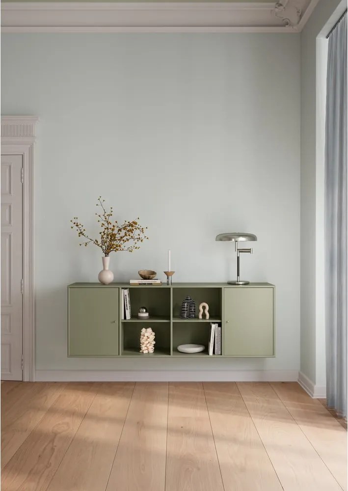 Cassettiera color kaki da appendere 176x61x42 cm Mistral – Hammel Furniture