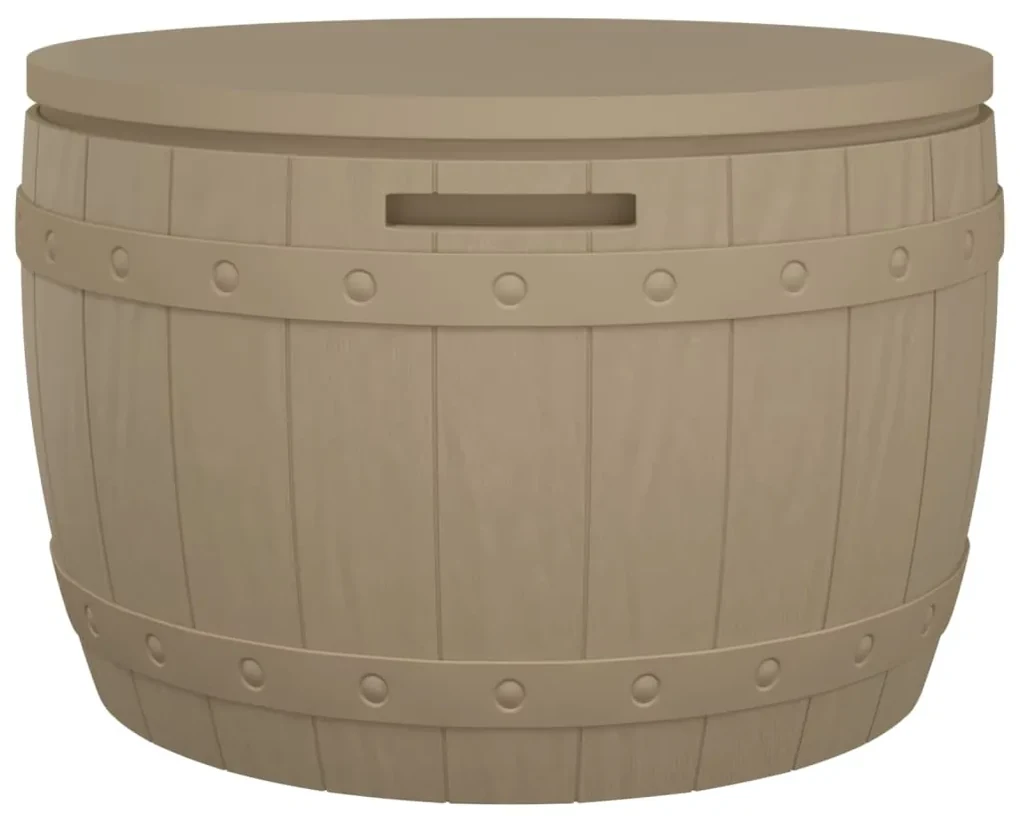 Contenitore da giardino 3 in 1 polipropilene marrone chiaro