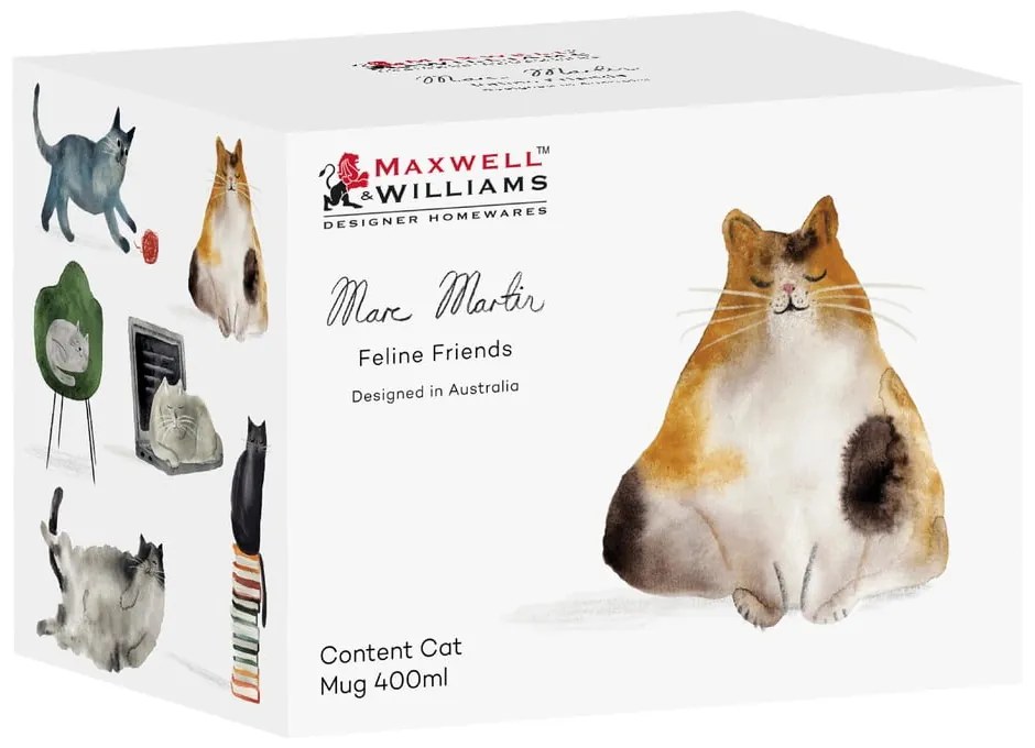 Tazza bianca in porcellana 400 ml Best Feline Friends – Maxwell &amp; Williams