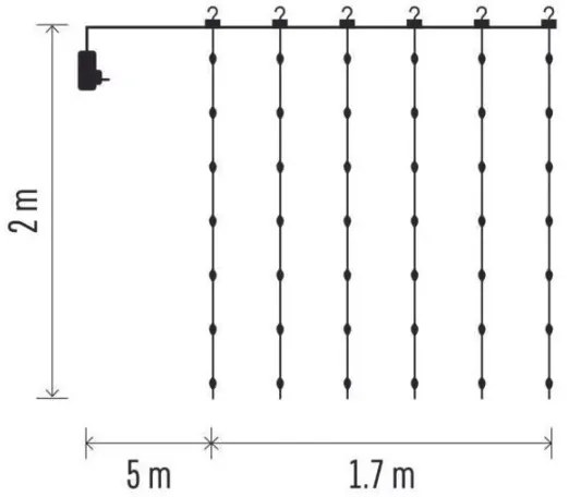 Catena di Natale LED da esterno 240xLED/8 funzioni 6,7 m IP44 bianco caldo