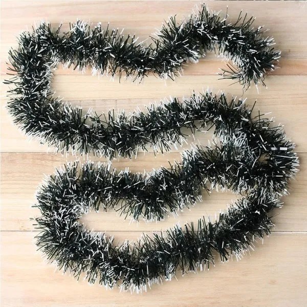 Trade Shop - Ghirlanda Natalizia 2 Mt Filo Verde E Bianco Decorazioni Addobbi Di Natale