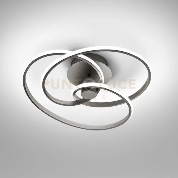 Diva p/p - plafoniera colore titanio a led 3000k 2500lm 40w dimmera...