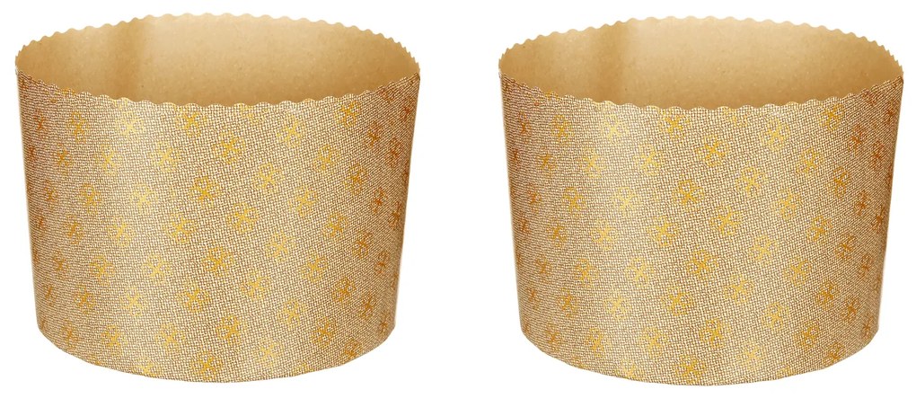 Set 2 stampi panettone in carta da forno