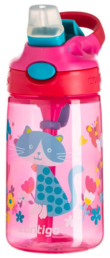 Borraccia idratante Contigo James 420 ml - rosa con gattino