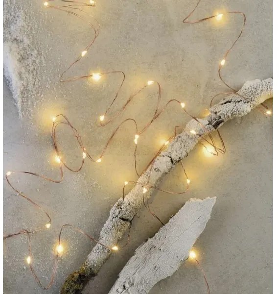 Catena luminosa LED da esterno 40xLED/9m IP44, bianco caldo