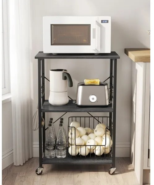 Tavolino da servizio MARGE nero