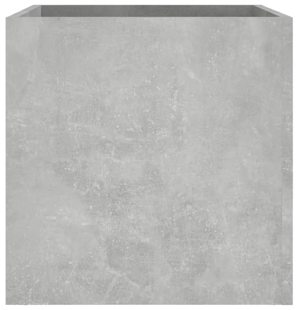 Fioriera Grigio Cemento 40x40x40 cm in Legno Multistrato