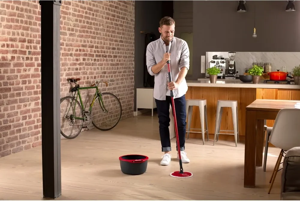 Trapeador Spin 360 Con Cubeta Y 2 Repuestos De Microfibra | Envío Gratis - Foto 4