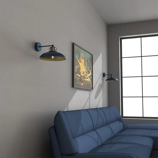 Brilagi - LED Applique FLAMENGO 1xE27/60W/230V blu