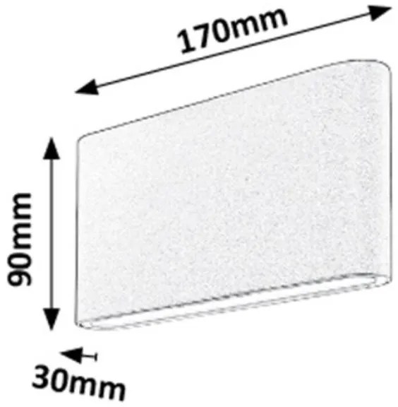 Rabalux 7952 - Applique a LED da esterno NESNA 2xLED/6W/230V IP54 3000K
