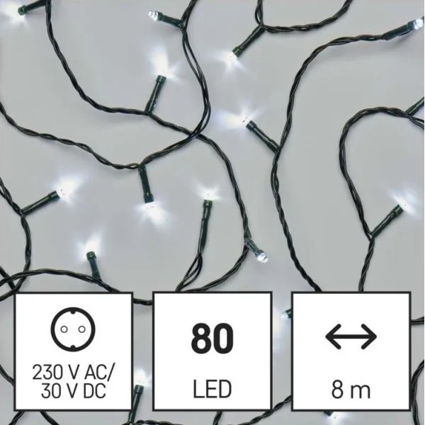 Catena luminosa LED per esterni 80xLED/13m IP44 bianco freddo
