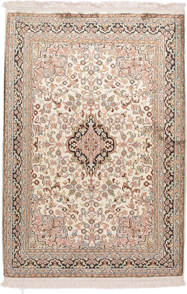 Cashmere Silk Tappeto 120x80 (Indian) Annodato A Mano
