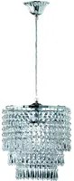 Lampada Sospensione Interno Classica Strass Tonda Cromo Orient GD Trio