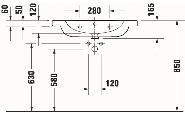 Duravit 23998000002 - Lavabo sospeso D-CODE 80x48 cm ceramica/bianco lucido