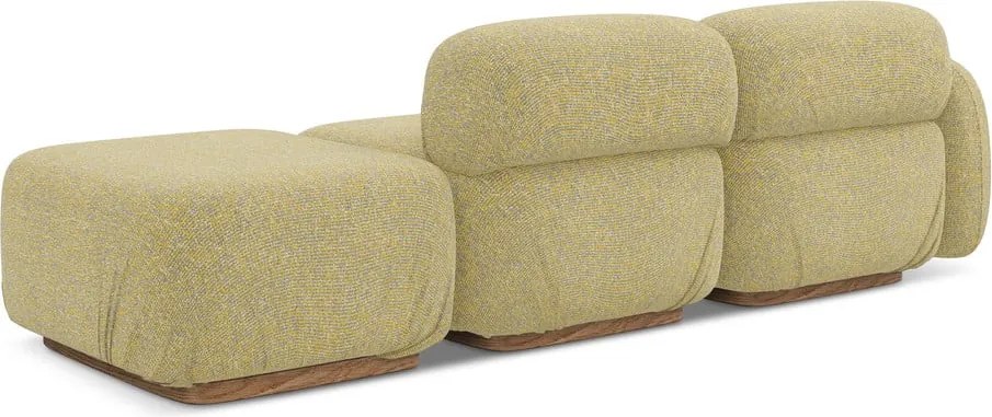 Chaise lounge componibile gialla (con penisola a sinistra) Ailani – Makamii