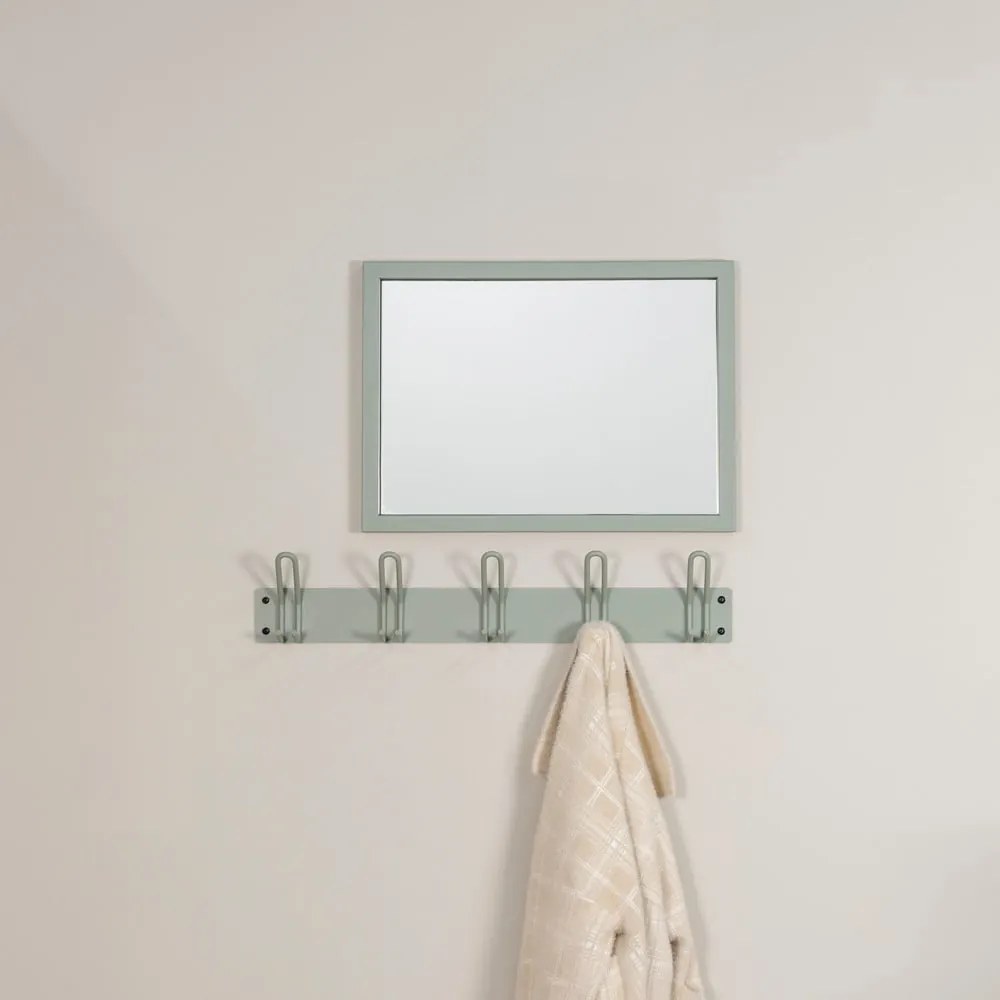 Attaccapanni da parete verde polveroso in metallo 70 cm Miles – Spinder Design