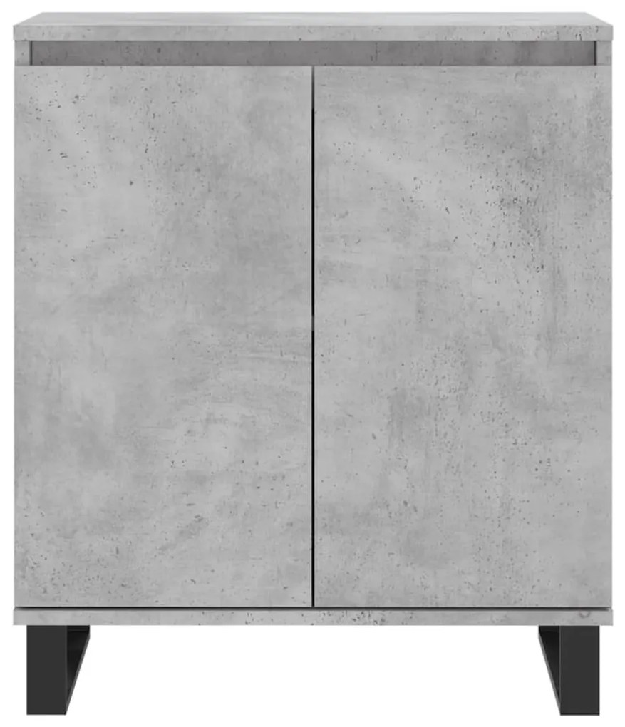 Credenza grigio cemento 60x35x70 cm in legno multistrato