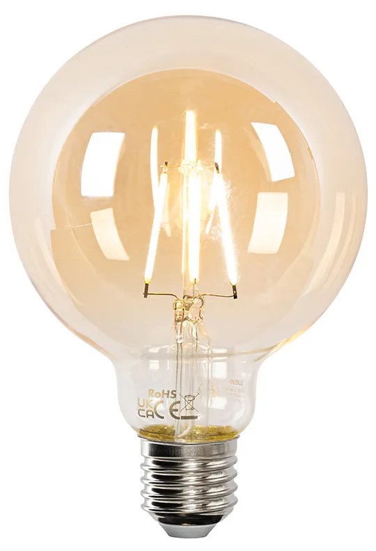 Lampada a sospensione in rattan intelligente 49 cm con WiFi G95 - Michelle