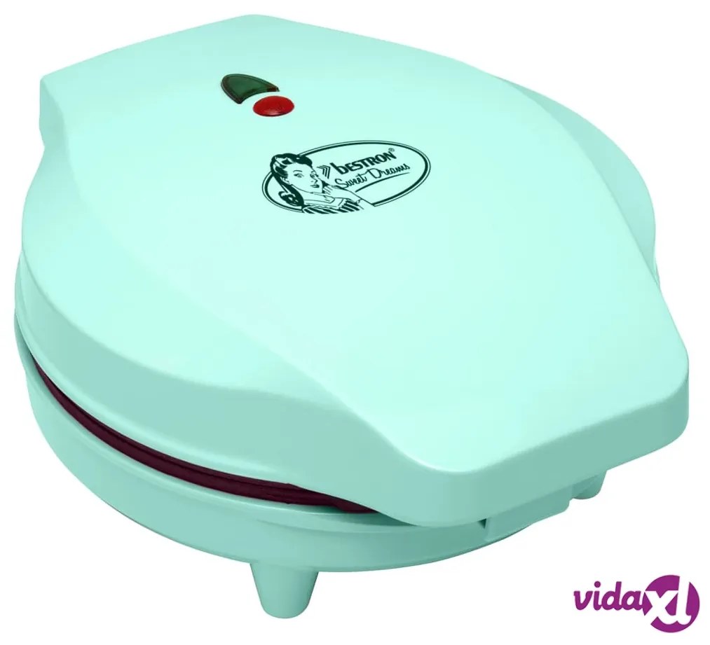 Bestron Piastra per Waffle ASW217M 700 W Menta