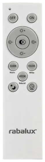 Rabalux 3254 - Plafoniera LED dimmerabile TORNADO LED/72W/230V + telecomando