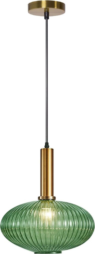 Lampada Da Soffitto Pensile Di Vetro Verde APP465-1CP