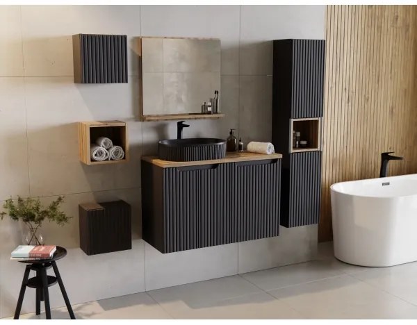 COMAD BEYOND 5 BLACK (E-6564) - Lavabo da appoggio BEYOND 48x32,5 cm nero