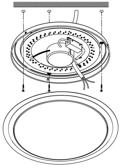 Eglo 96818 - Applique/Plafoniera LED dimmerabile COMPETA-C LED/17W/230V