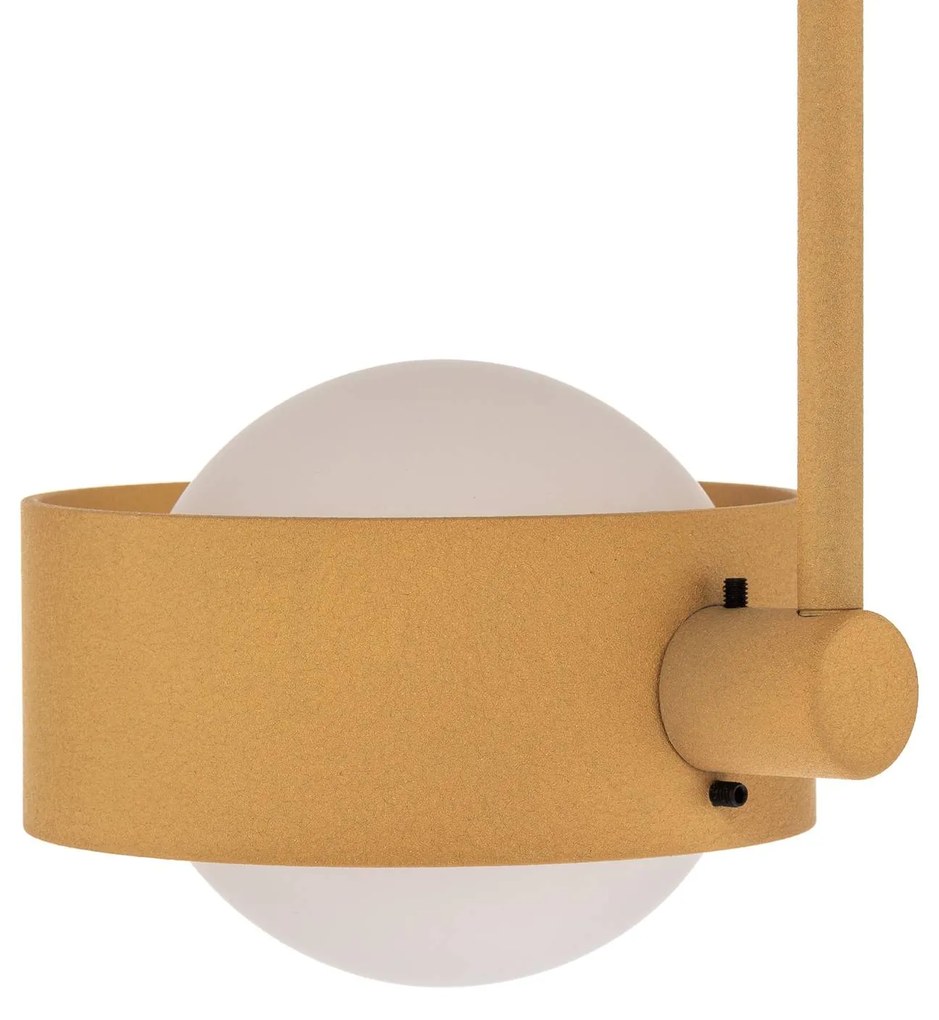 Argon Plafoniera Mado in acciaio, oro, 2 luci