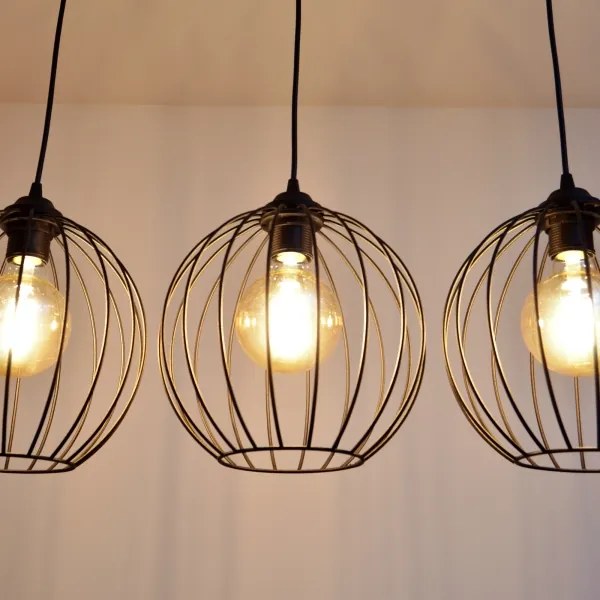 Lampadario LED a cavo MERCURE 3xE27/15W/230V