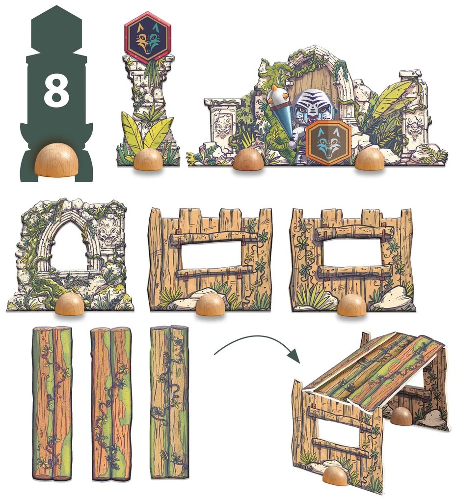 Arty Toys - Puzzl’Up - pirata Voras del clan Furious - 18 pezzi