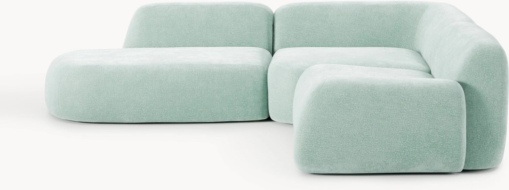 Divano angolare componibile 4 posti con chaise longue Wolke