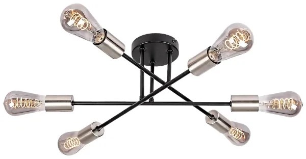 Rabalux 71026 - Plafoniera BRANWEN 6xE27/25W/230V