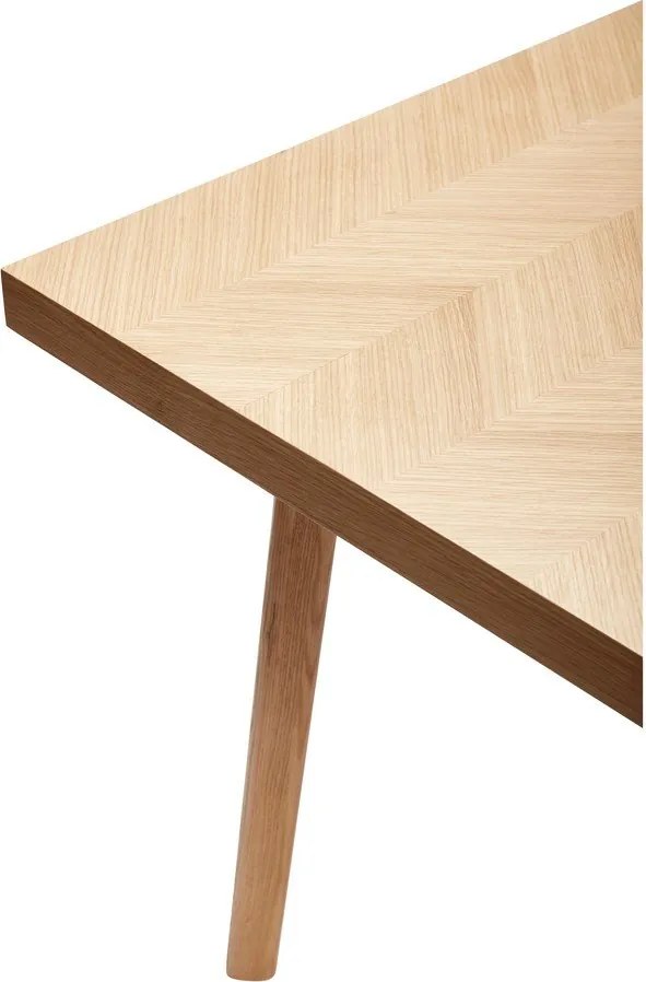 Tavolo da pranzo con effetto rovere 100x200 cm Herringbone – Hübsch