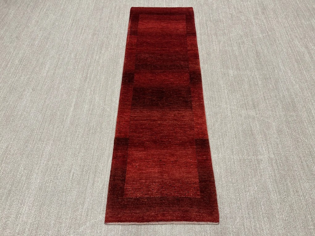 Loribaft Tappeto 80 x 270 Rosso (Iran) Annodato A Mano