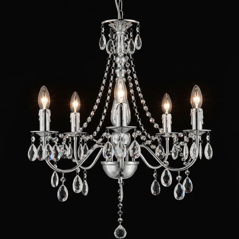 Lampada da soffitto EBT014-5CP CHROME