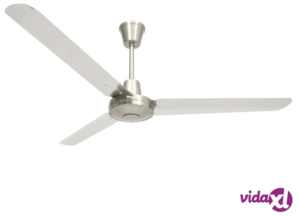 vidaXL Ventilatore da Soffitto 142 cm Argento