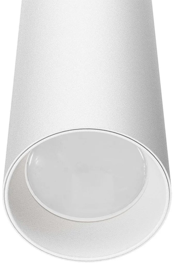 Faro LED a Sospensione per Binario Trifase GU10 Bianco 15m