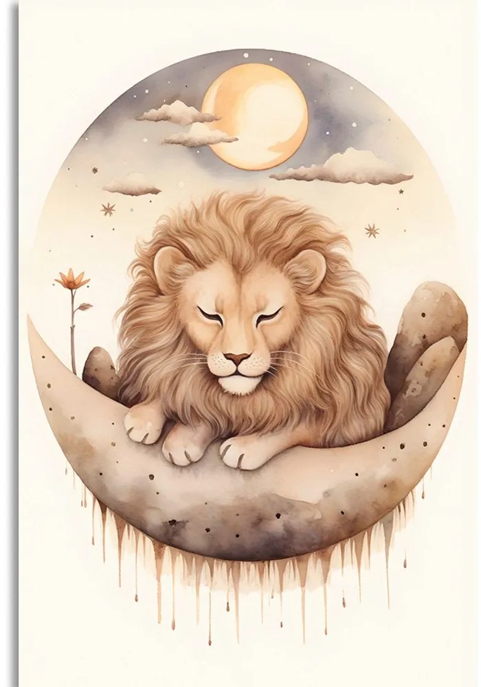 Quadro su tela – Leone sognante
