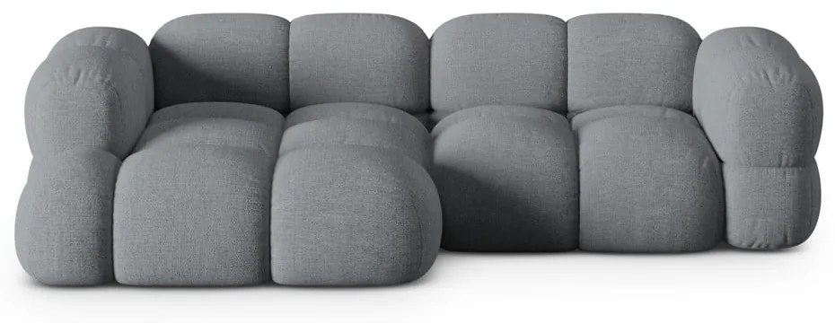 Divano angolare grigio (con penisola a sinistra/con chaise lounge) Loretto – Cosmopolitan Design