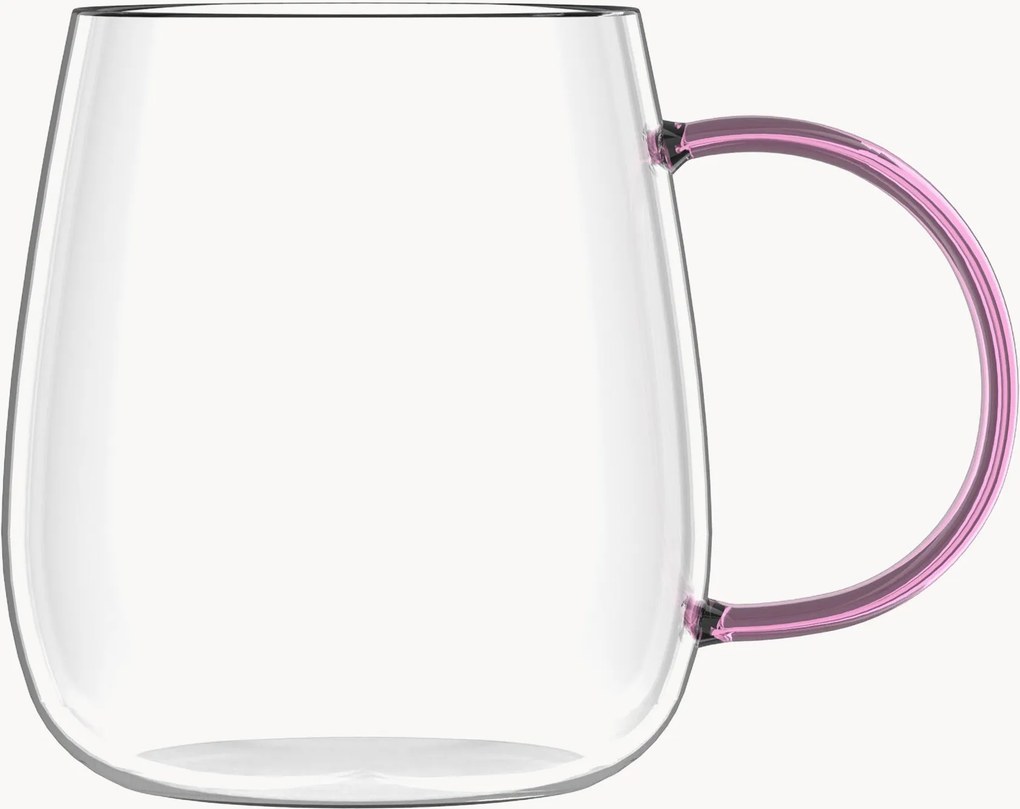 Set di 4 tazze in vetro borosilicato Bolla