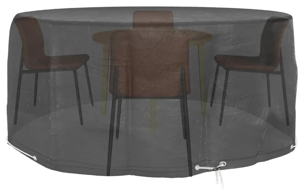 Coperture mobili da giardino 2pz 10 occhielli Ø260x90cm rotonde
