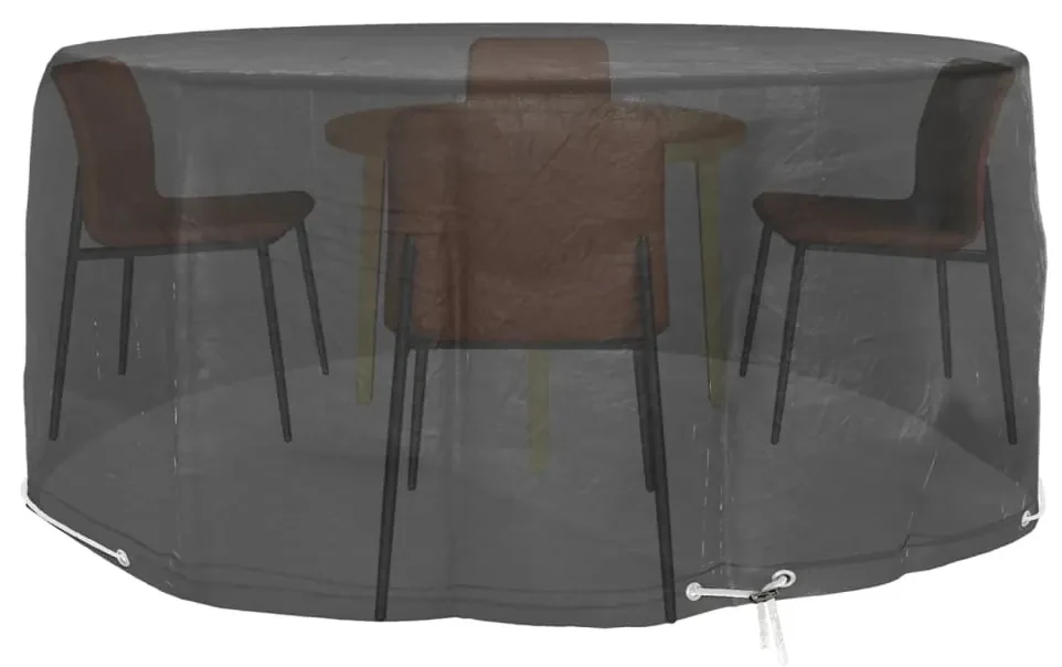 Coperture mobili da giardino 2pz 10 occhielli Ø260x90cm rotonde