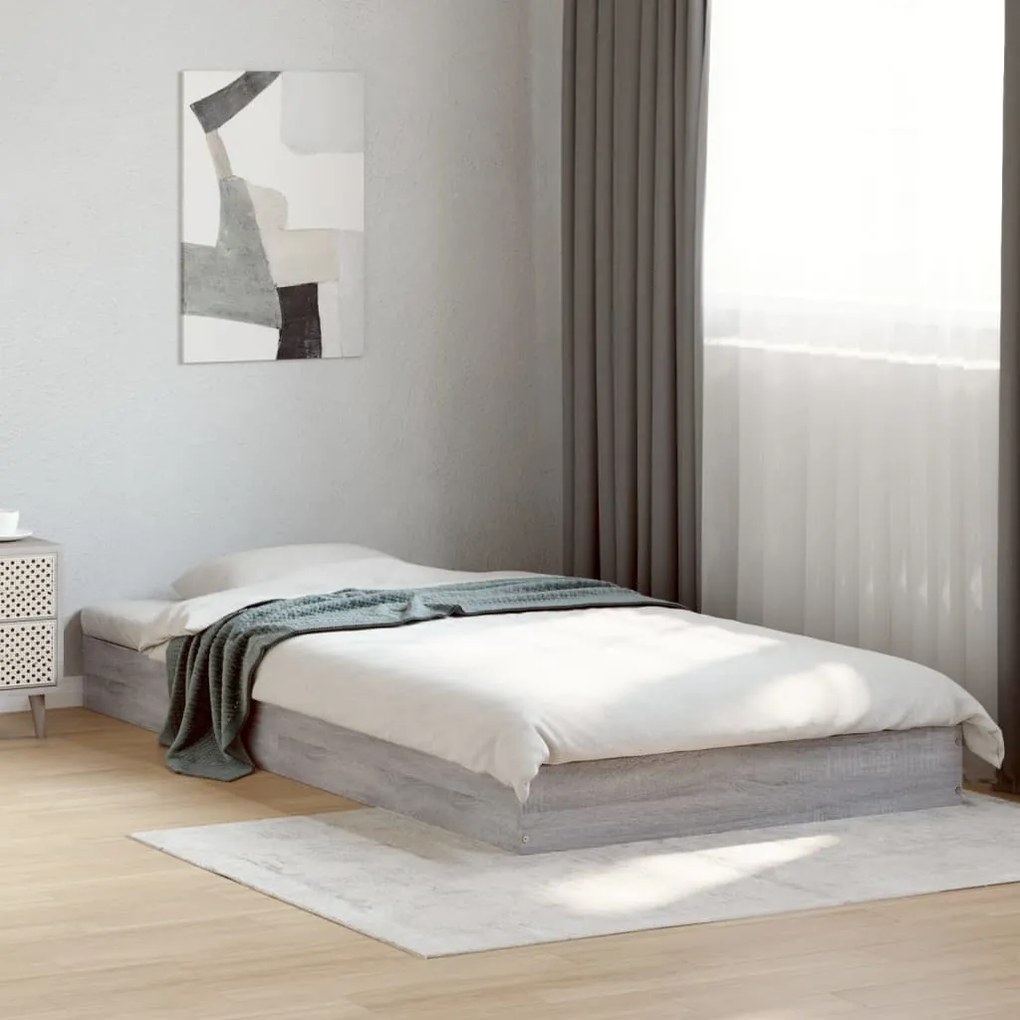 Giroletto grigio sonoma 90x190 cm in legno multistrato