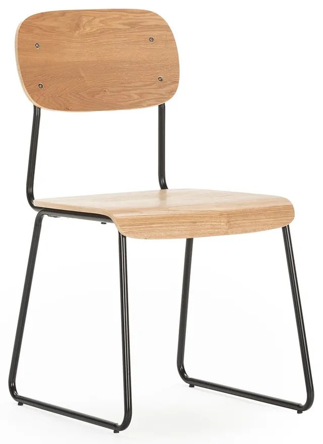 Set di sedie da pranzo color legno naturale effetto frassino 2 pz Aira - Marckeric