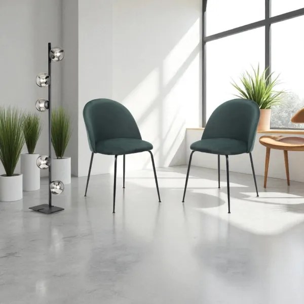 Piantana in metallo Nero con 5 diffusori in vetro Fumč MONILE H170 cm