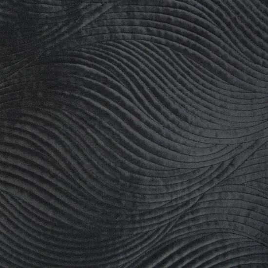 Copriletto trapuntato di qualità in nero Larghezza: 170 cm | Lunghezza: 210 cm